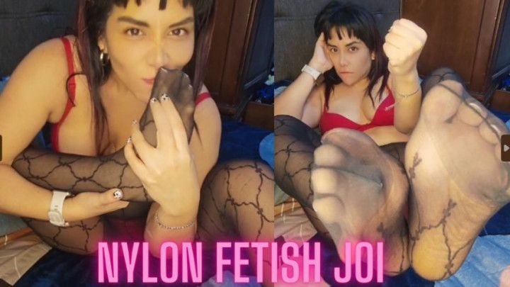 Nylon fetish POV