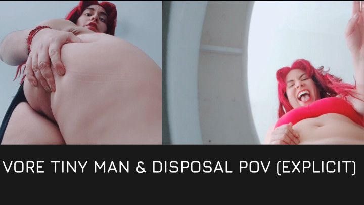 Vore disposable little tiny man