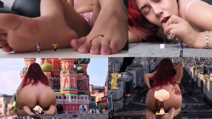 Giantess crush and Megagiantess