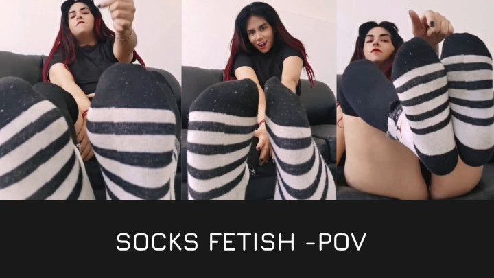 Socks fetish and JOI