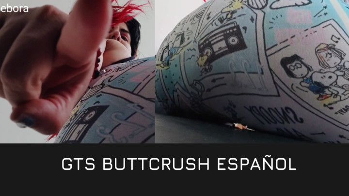 Giantess buttcrush in spanish