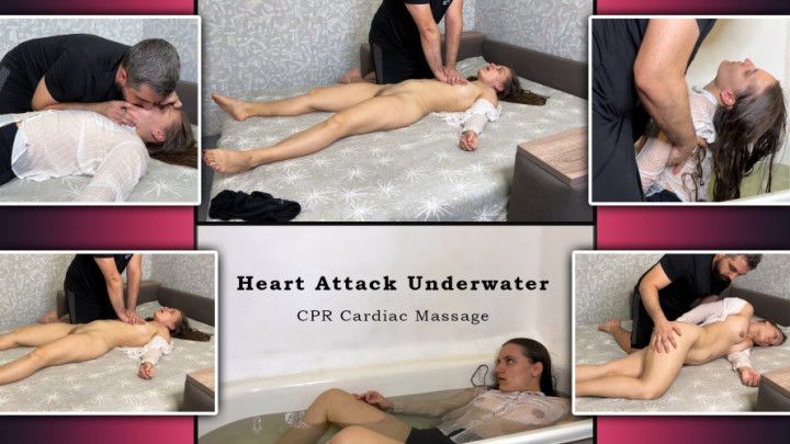 Heart Attack Underwater CPR Cardiac Massage and Bloating