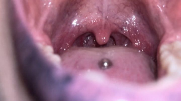 MOUTH TOUR goth girl uvula tonsils teeth tongue