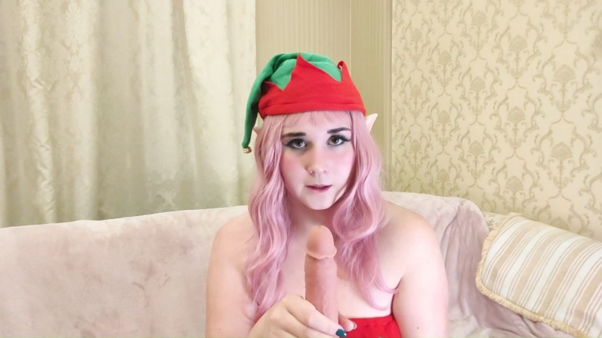 Santa's Elf Sucks Your Cock Deep And Hard Until You Cum