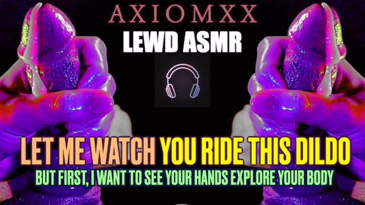 LEWD ASMR) Watching you ride this big thick dildo M4F M4A