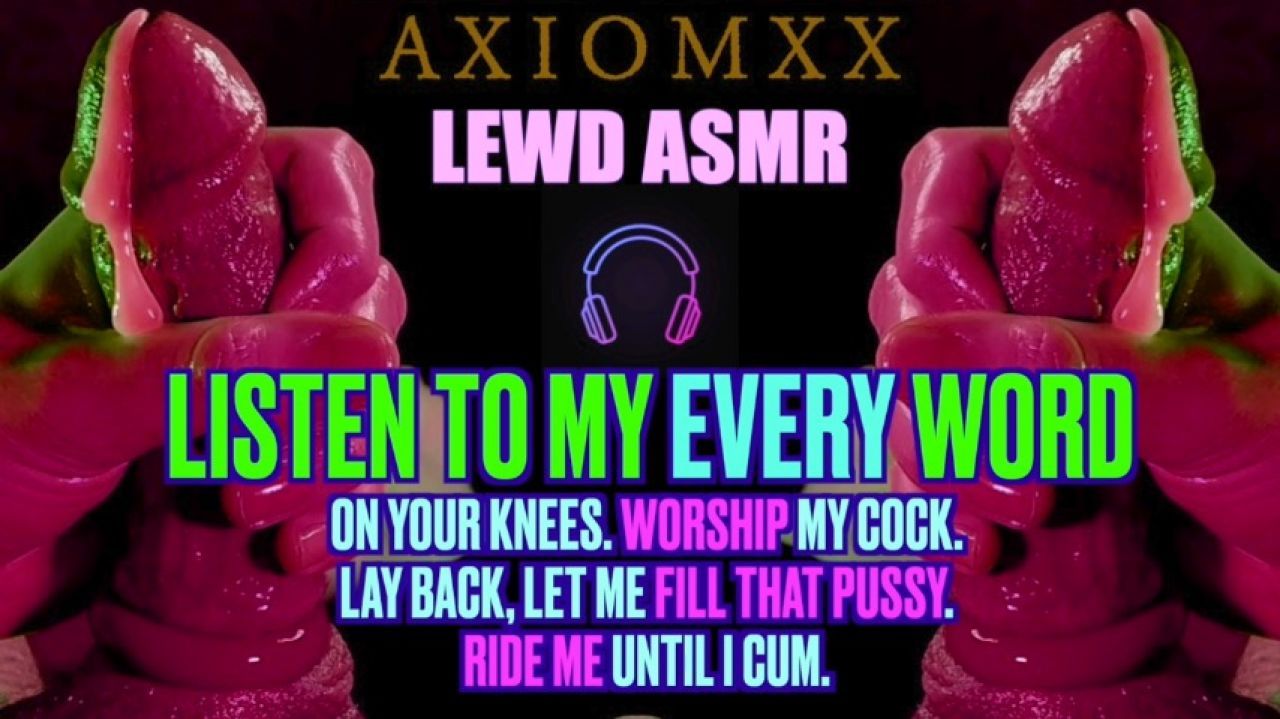 LEWD ASMR) Listen to my every word... M4F M4A