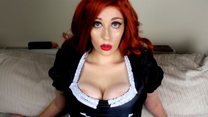 Sexy Maid Uses Fuck Machine From Behind