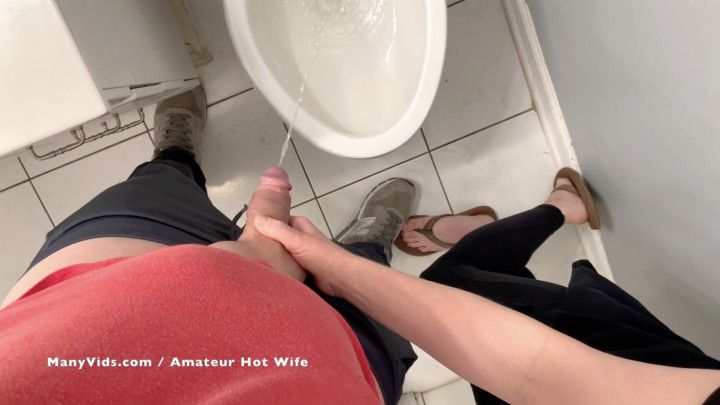 I Hold a Big Dick and Squeeze When He  has to Pee