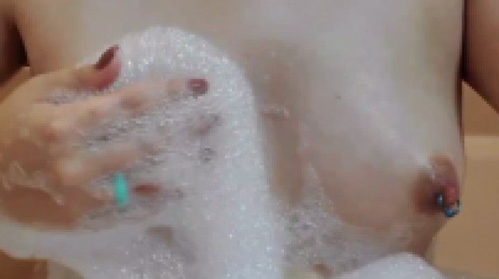 Soapy MILF boobs