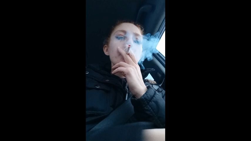 Being Silly Smoking in the Car