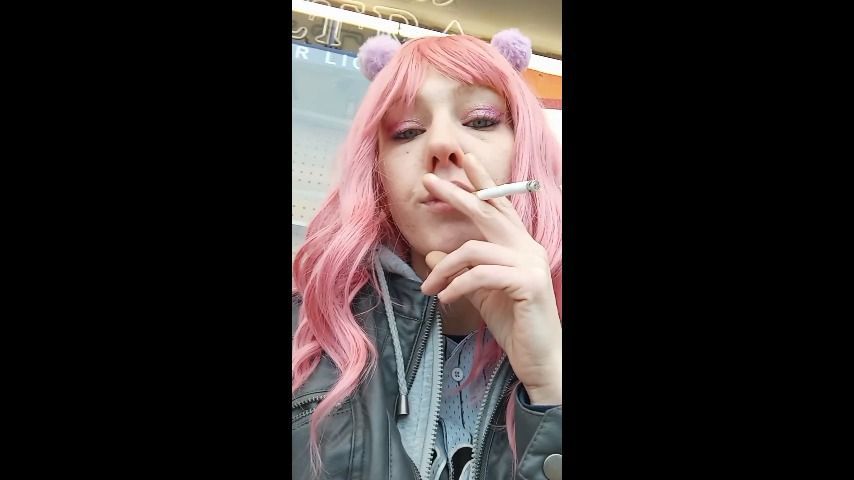 Public Smoking Pink Wig - Ignore