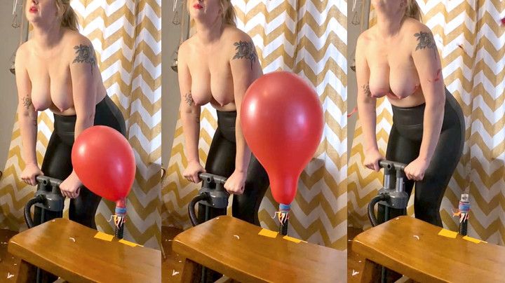 Big Boob Balloon Popping