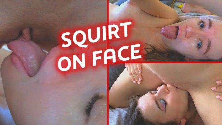 Double squirt on face