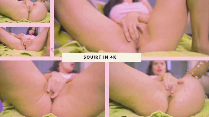 Close-up squirt in 4K