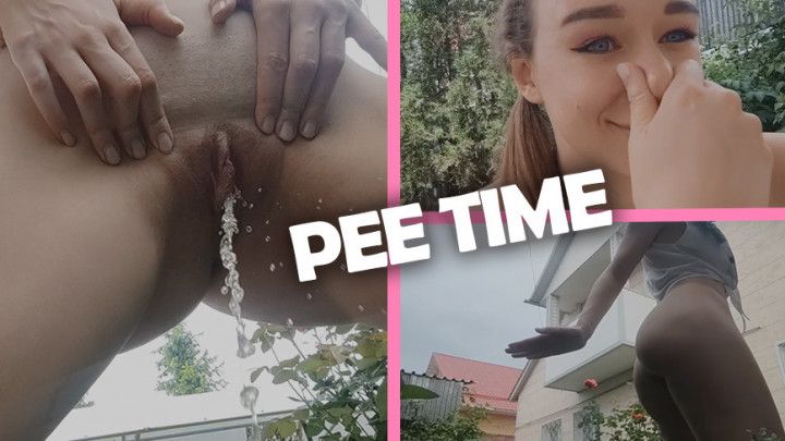 girl peeing twice for free