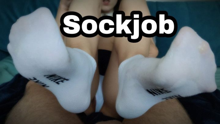 Sockjob - SockFetish -Cumshot