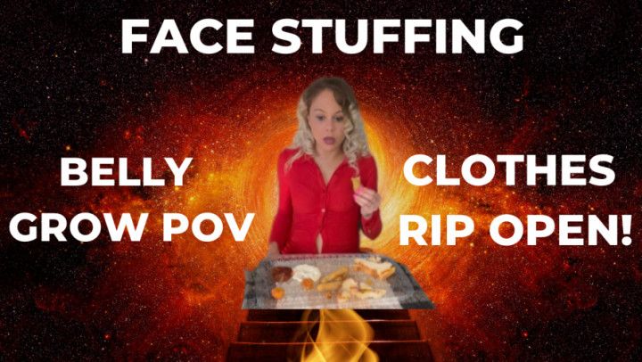 PREGNANT FACE STUFFING CLOTHES BURSTING