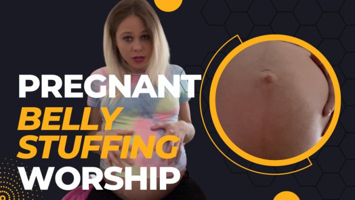 Pregnant Belly stuffing massive growth