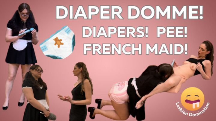 Maid Pees Her Diaper and Gets Caught with Her Stealing Toy