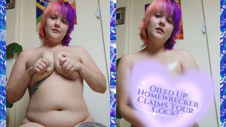 Oiled Up Homewrecker Claims Your Cock