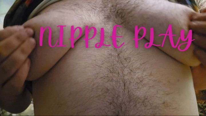 Hairy FtM Nipple Play