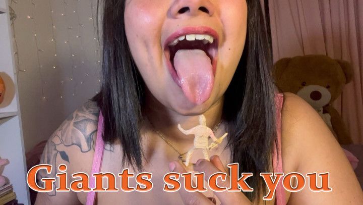 Giantess suck you