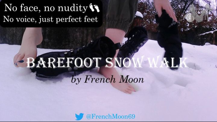 Barefoot Snow Walk