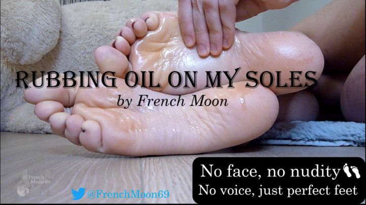 Rubbing Oil on my Soles