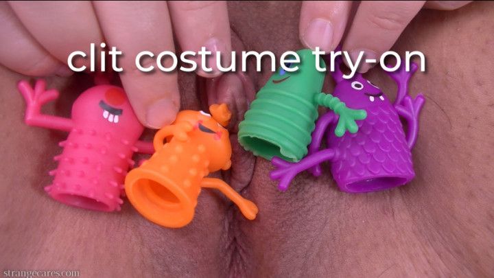 clit costume try-on - uncaptioned