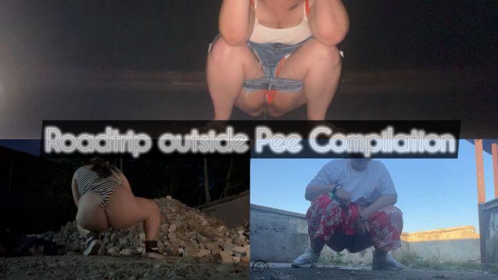 Roadtrip Outside Pee Compilation