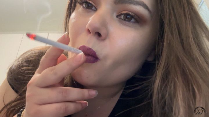 BBW Blows Cigarette Smoke In Your Face