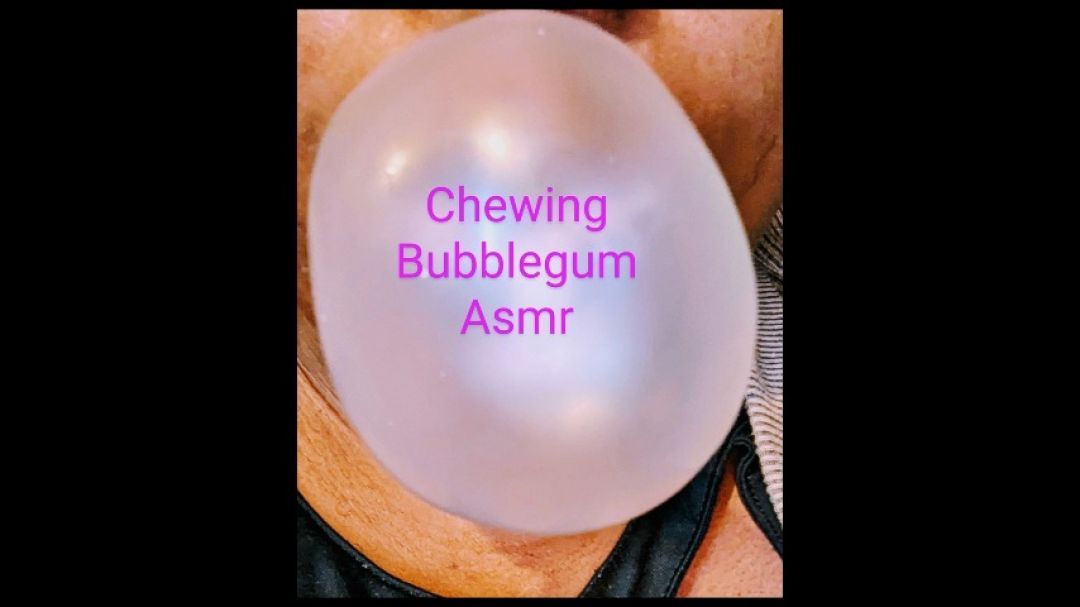 my first asmr bubblegum chewing audio