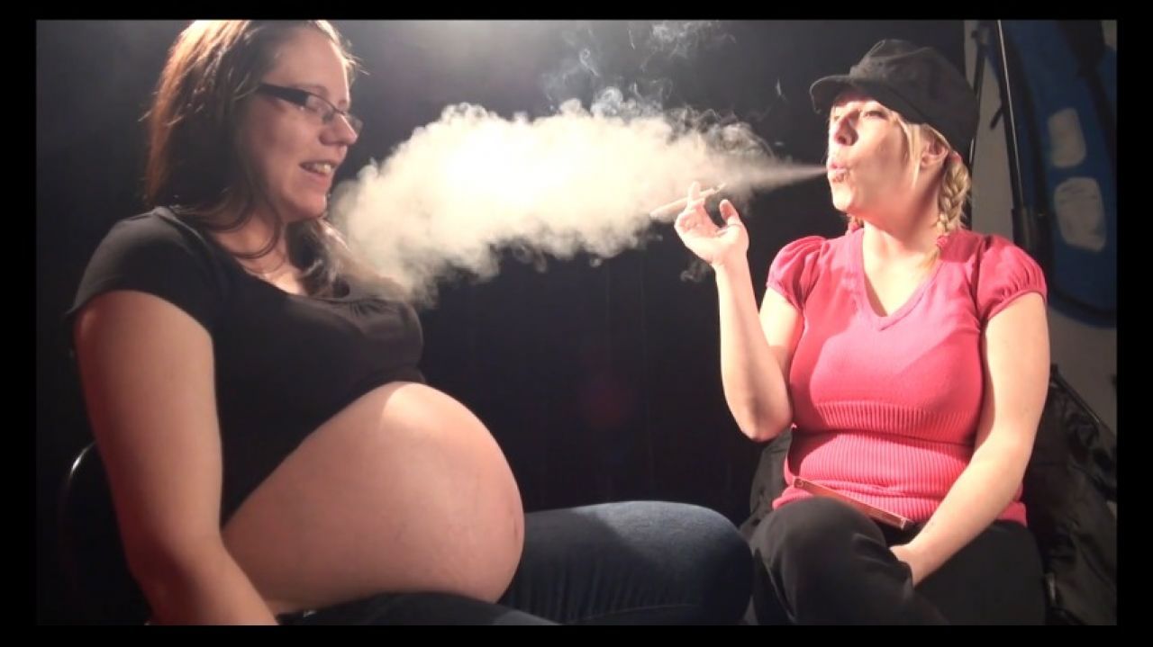 Having fun with her Prego smoke puppet