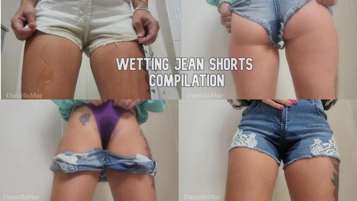 Wetting Jean Shorts Compilation