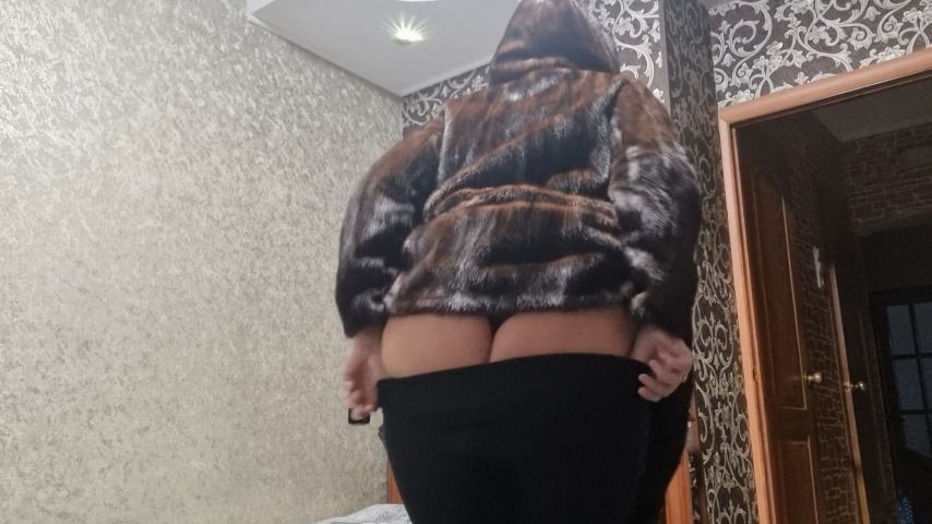 Furry changing and ass showing