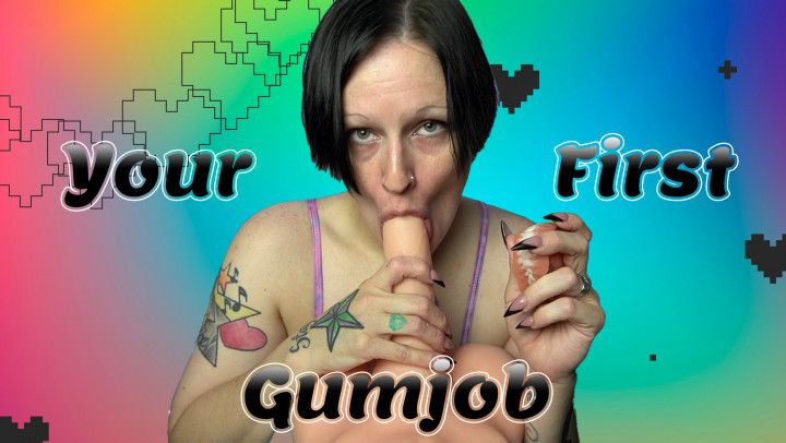 Dani Gives You Your First Gumjob