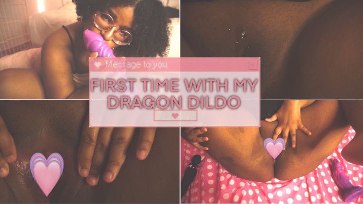 First time with my dragon dildo