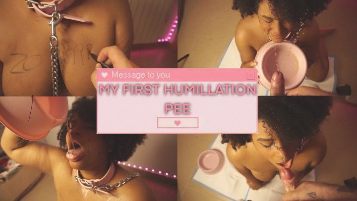 My first humillation pee