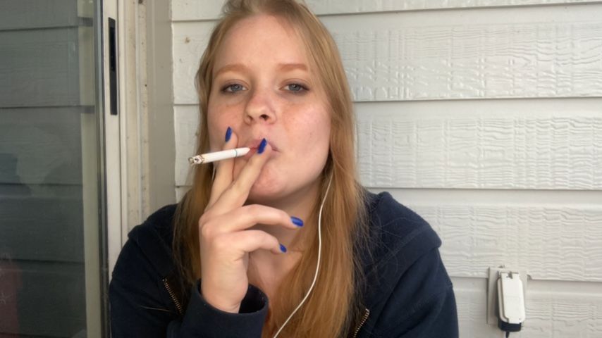 Young Smoker Sucks One Down