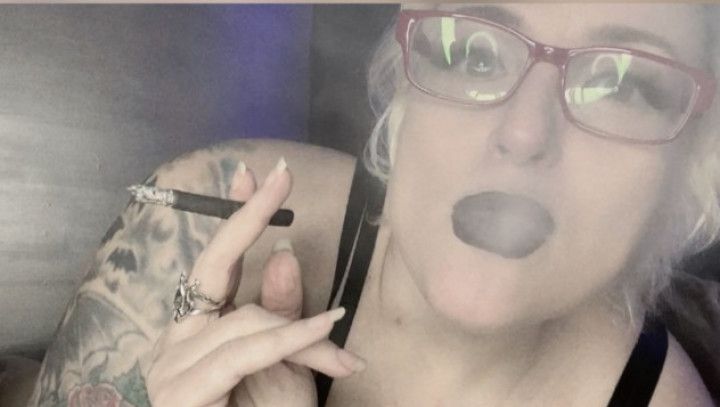 Goth Smoking Fetish Human Ashtray Spit