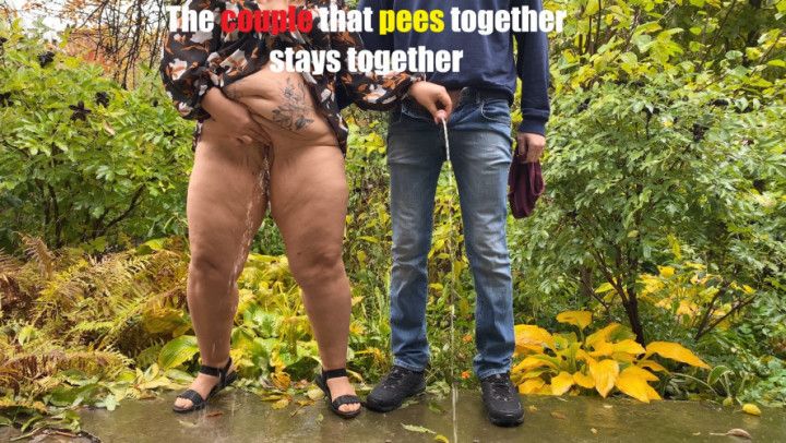 The couple that pees together stays toge