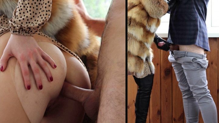 Redhead was fucked in tight ass. Furs