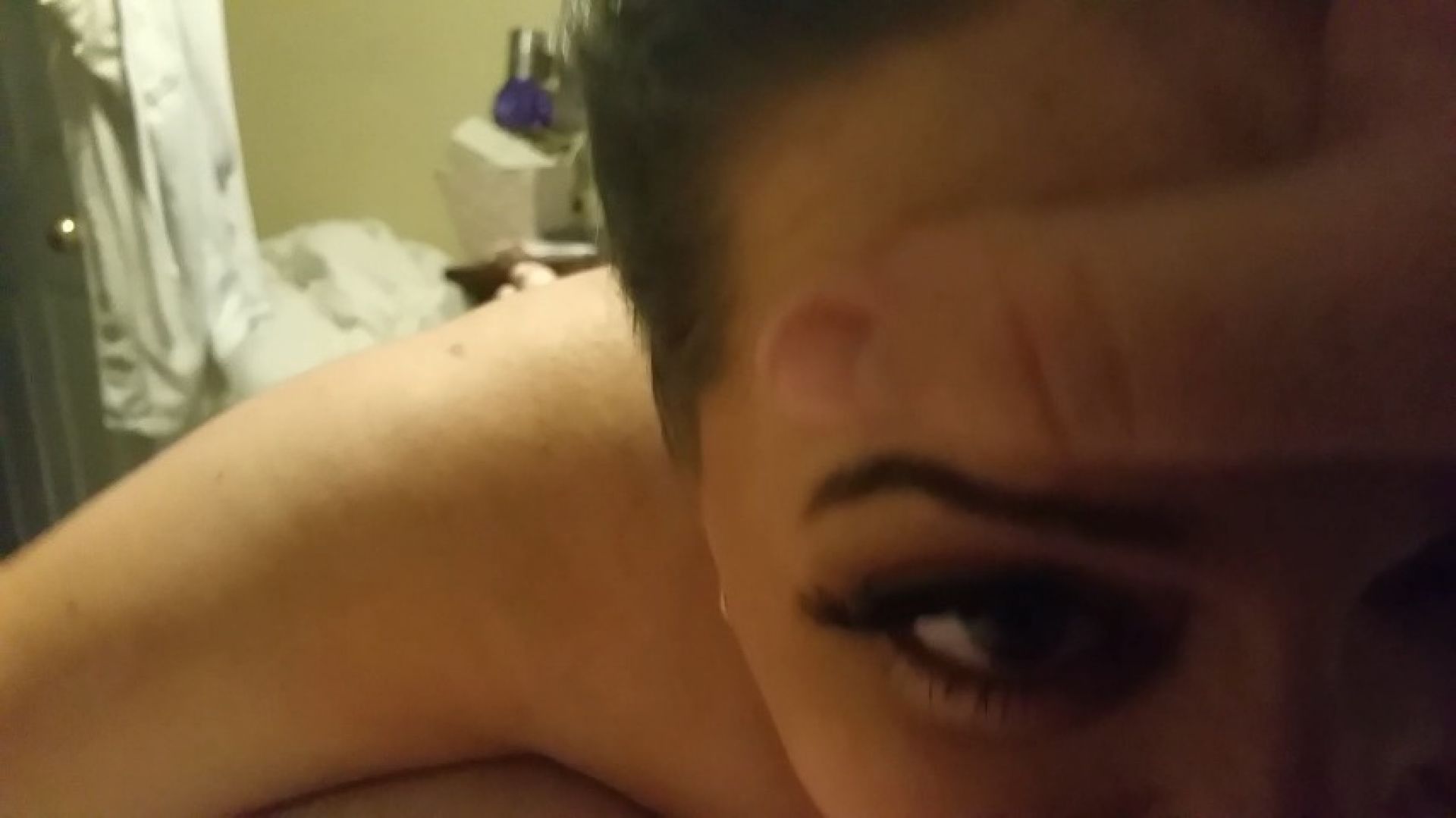 Great amatuer blowjob with face fuck ending