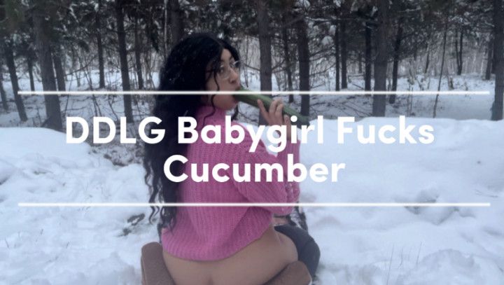 DDLG Babygirl Fucks Cucumber