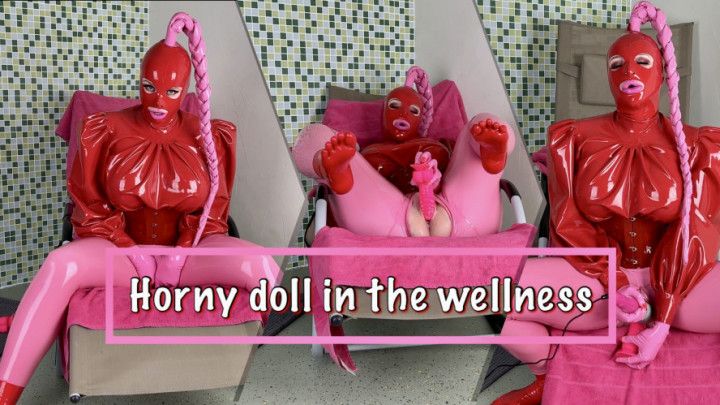 Horny doll in the wellness