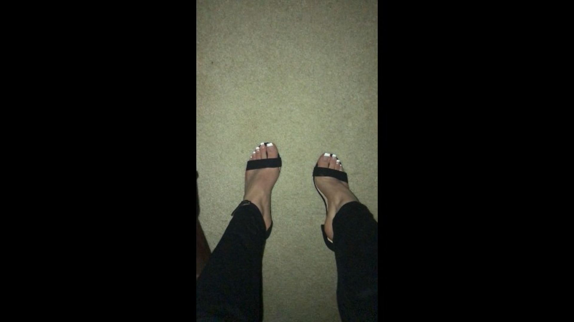 Cum on French Pedicure in Heels