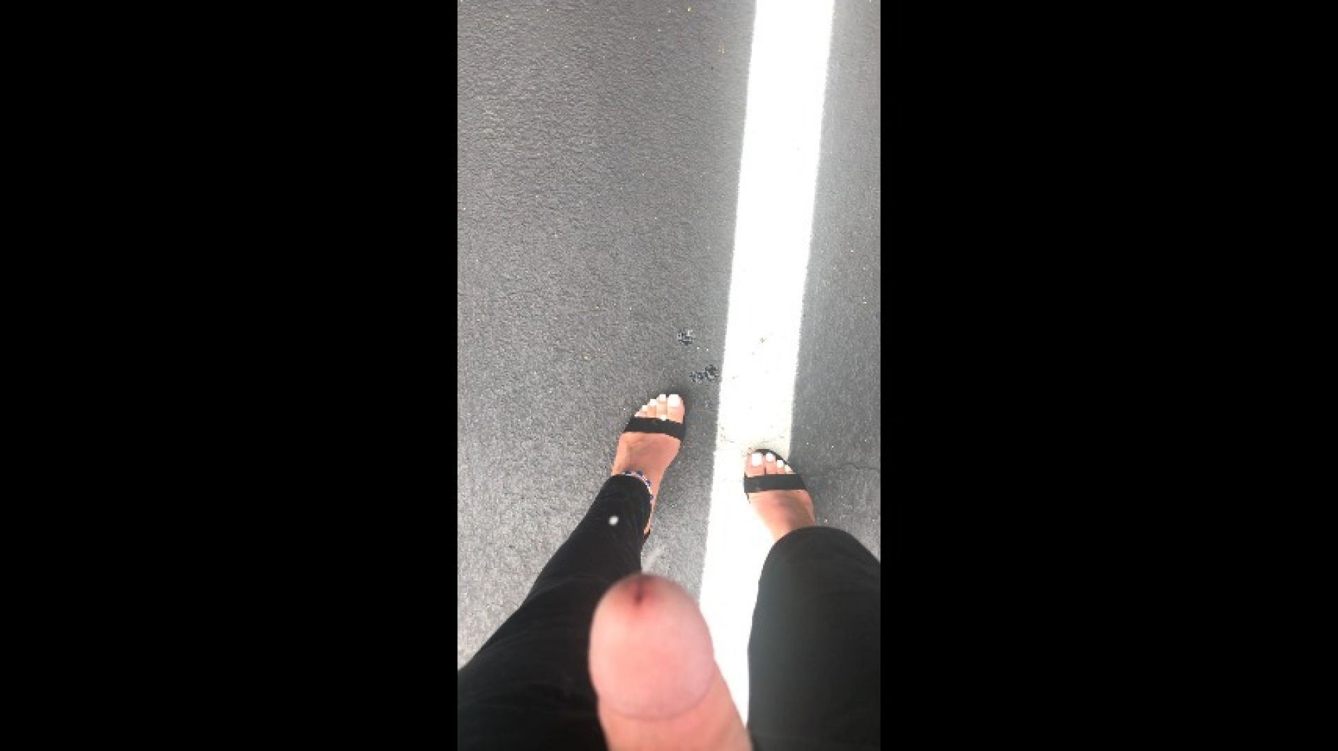 Public Cum in Heels