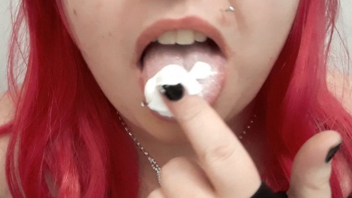 Finger Lickin' Good Whipped Cream Tease