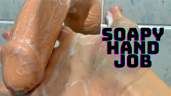 Sensual soapy massage and handjob