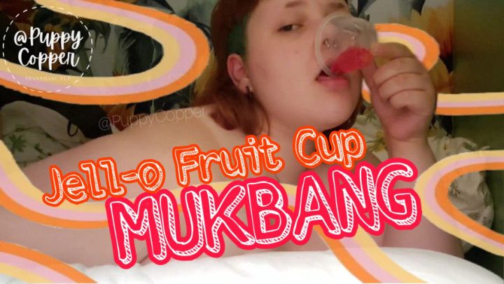 Jell-o Fruit Cup Mukbang